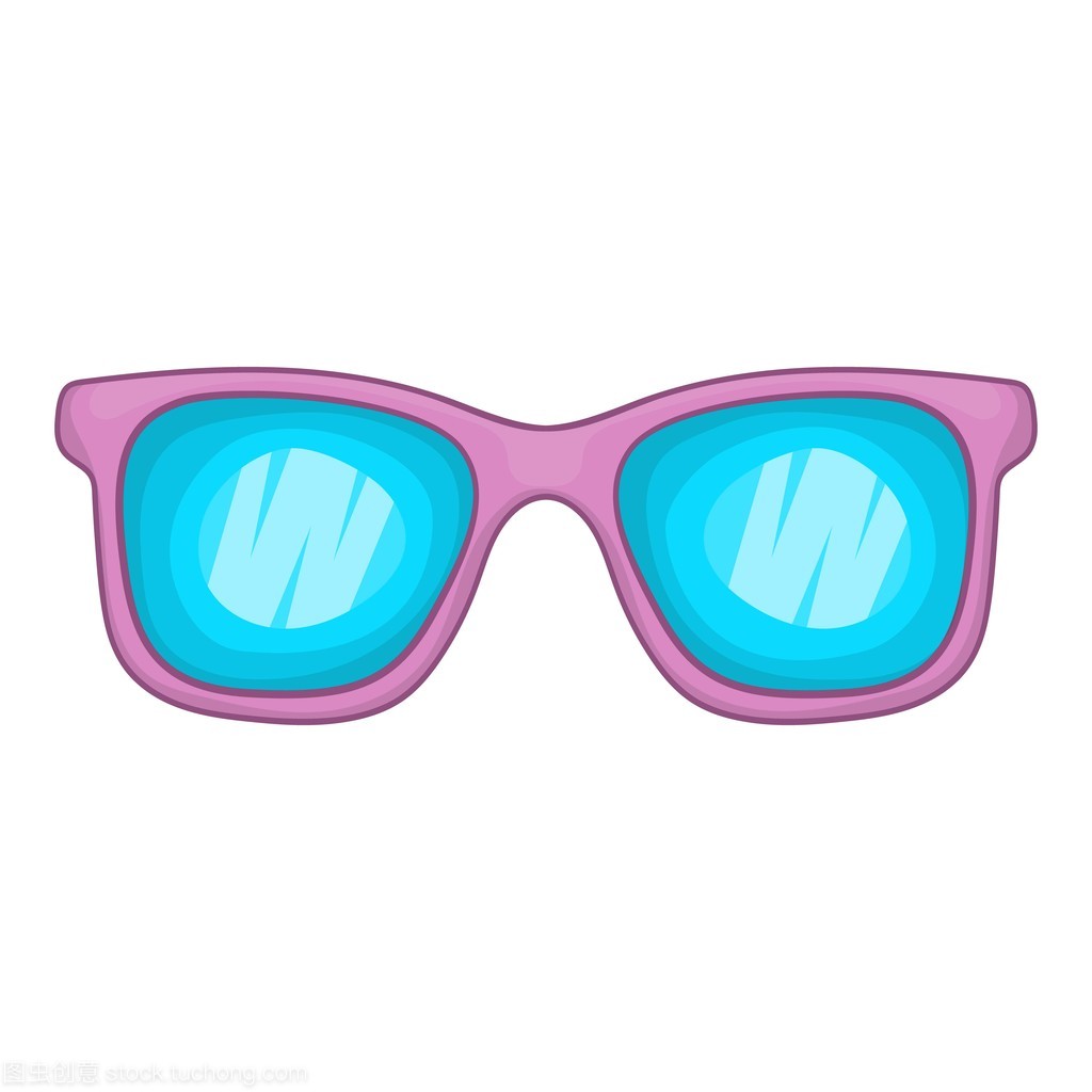 卡通风格的眼镜图标