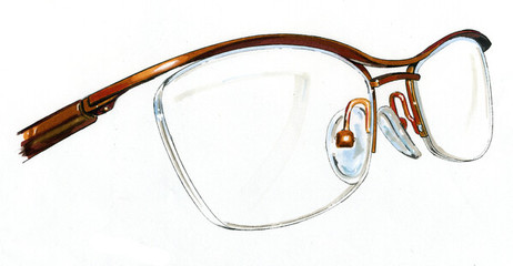 线条间的光影诗篇 眼镜手绘艺术欣赏